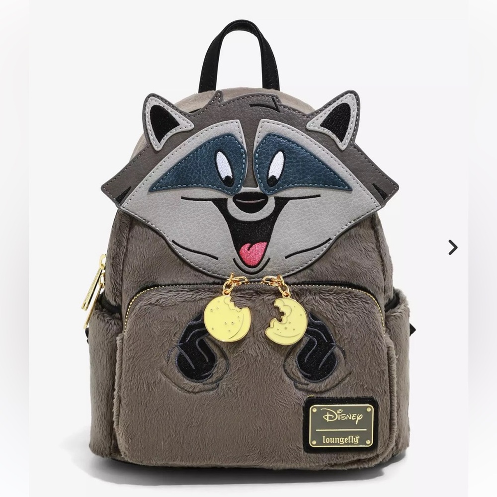 Loungefly Disney Pocahontas Meeko Fuzzy Mini Backpack